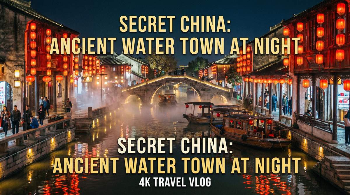 人兽古镇夜景旅拍视频